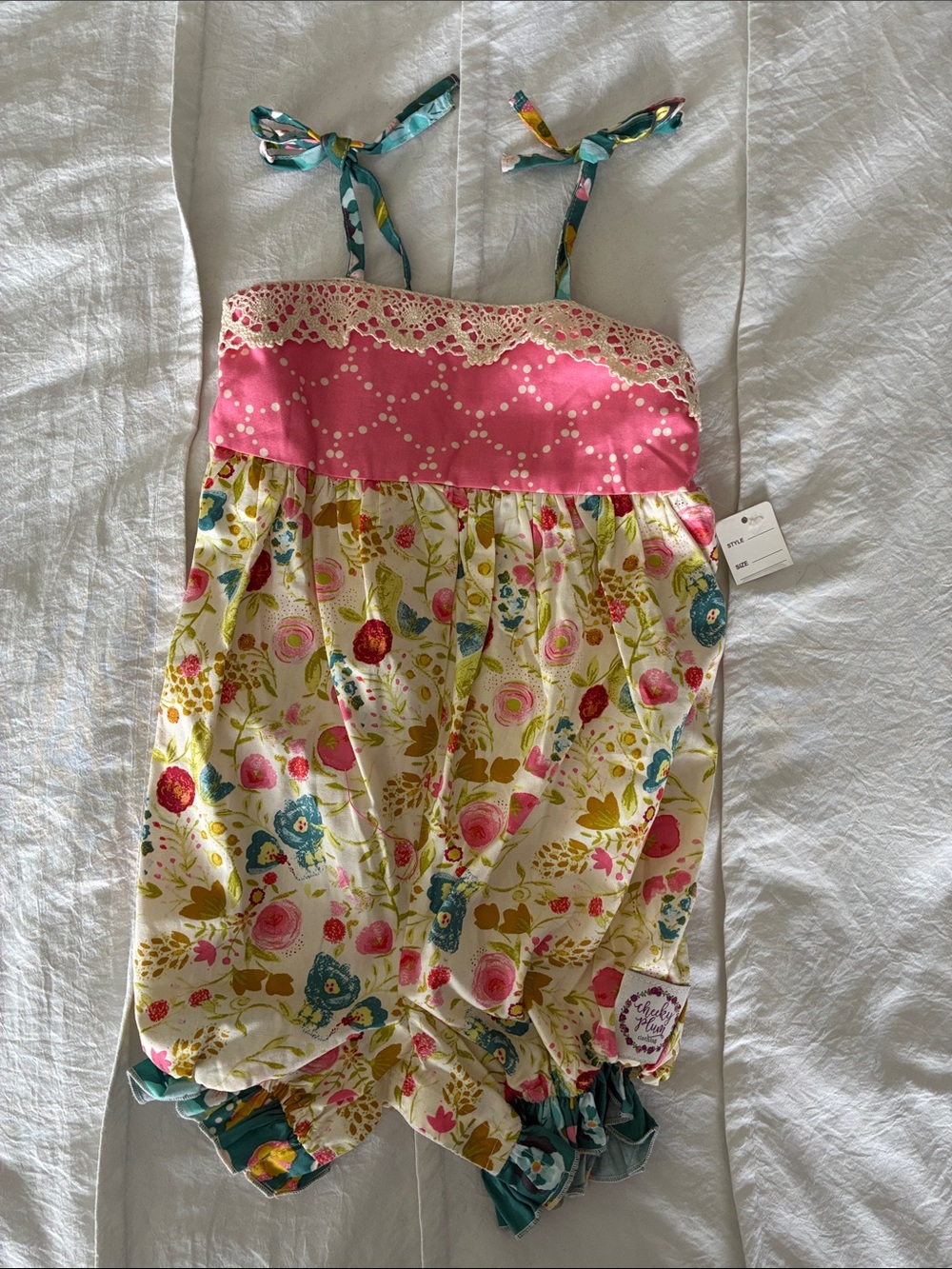 Cheeky Plumb Floral Bubble Romper